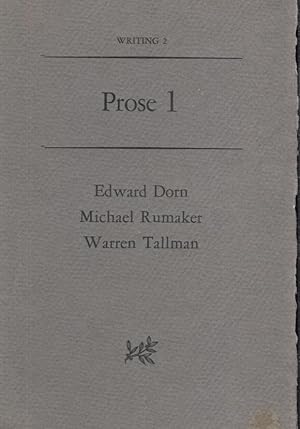 Seller image for Prose 1; Writing 2 for sale by Anthology Booksellers