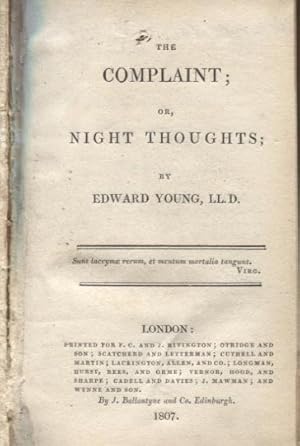 Complaint; or, Night Thoughts