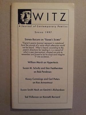 Bild des Verkufers fr Witz: A Journal of Contemporary Poetics, Spring 1997 zum Verkauf von Anthology Booksellers