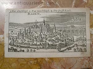 Baden Baden, anno 1686, Riegel Christoph, Kupferstich aus Riegel