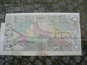 War of polish succession 1734, Seutter, complete map