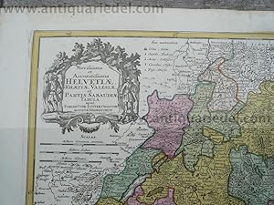 Postroutenkarte v.Thüringen,Sachsen, anno 1758, Lotter