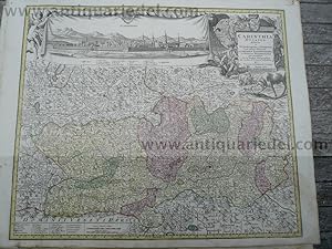 Kärnten/Klagenfurt, Karte+Ansicht, Lotter T.C., 1760 KÄRNTEN/Kla