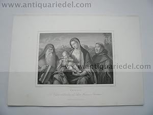 La Vergine col bambino ed i Santi Francesco e Girolamo, anno 190