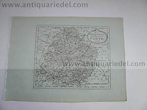 Departement riviere Sarte--Le Mans, anno 1806, map Reilly F.J.,