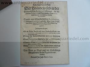 Flugschrift, Camerarius L., Heidelberg 1624