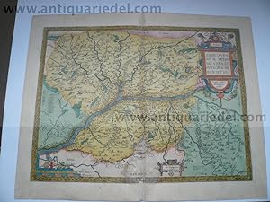 Anjou/Angers/Loire, map Ortelius A. anno 1595 Copperengraving, e
