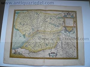 Anjou/Angers/Loire, map Ortelius A. anno 1592 Copperengraving, e