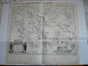 Bild des Verkufers fr Duche de Charolois, anno 1650, map by Janssonius zum Verkauf von Hammelburger Antiquariat