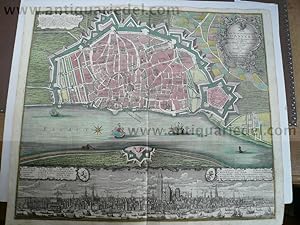 Antwerp/Antwerpen, anno 1740, original map, Seutter Matthäus