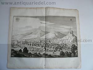 Weinheim, anno 1650, Merian Matthäus, Topographia Palatinatus Rh