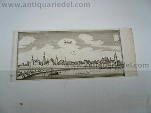 Zons, anno 1650, Merian, Topographia Colonia, original