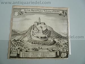 Rusteberg (Ruine), Eichsfeld, anno 1650, Merian Matthäus