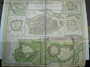 Milano,Cremona,Casal,Pavia, map, Homann Heirs, 1734 "PIANTA DI