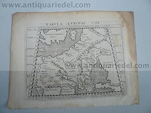 Tabula Europae VIII, Mercator/Ptolemaeus, anno 1580, map Mercato