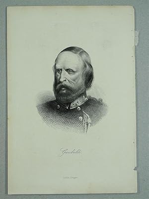 Bild des Verkufers fr Garibaldi, anno 1880, steelengraving, Hagger J., London zum Verkauf von Hammelburger Antiquariat