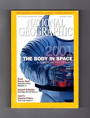 National Geographic Magazine - January, 2001. Beyond Gravity; Surviving In Space; Great Barrier R...