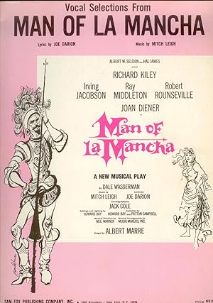 Image du vendeur pour Vocal Selections From Man of La Mancha (1965) & A Saturday Review Program (1972) mis en vente par Ramblin Rose Books