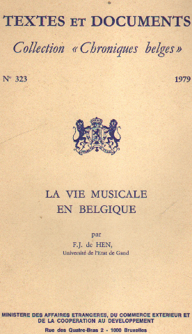 La vie musicale en belgique