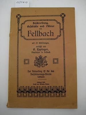 Imagen del vendedor de Beschreibung, Geschichte und Fhrer von Fellbach. a la venta por Mller & Grff e.K.