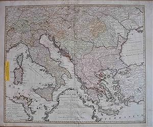 Totius Danubii cum Adjacentibus Regnis nec non Totius Graeciae et Archipelagi Novissima Tabula .