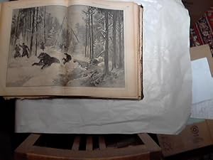Bärenjagd in Rußland. Holzstich aus "Illustrirte Chronik der Zeit" Jahrgang 1890.