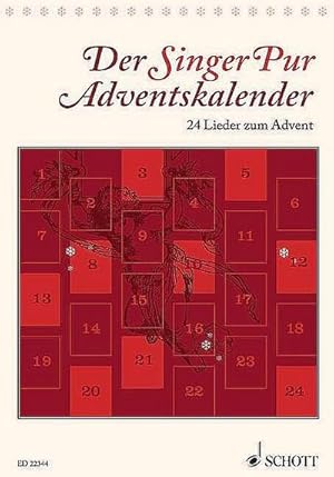 Bild des Verkufers fr Der Singer Pur Adventskalender, Chorbuch : 24 Lieder zum Advent. gemischter Chor (SAATTB) oder 6 Solostimmen zum Verkauf von AHA-BUCH GmbH