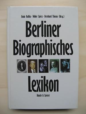 Seller image for Berliner Biographisches Lexikon. for sale by Antiquariat Steinwedel