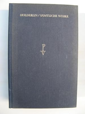 Image du vendeur pour Hlderlin - Smtliche Werke. Erster Band: Jugendgedichte und Briefe 1784-1794. Besorgt durch Friedrich Seebass. mis en vente par Antiquariat Steinwedel