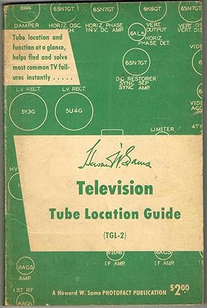 Sams Photofact TELEVISION RECEIVER TUBE Location Guide