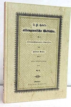 Seller image for Siebenundzwanzig Umrisse zu J. P. Hebel's allemannischen Gedichten : Der Karfunkel. Das Herlein. Die Mutter am Christabend. u.a. for sale by Antiquariat Bler