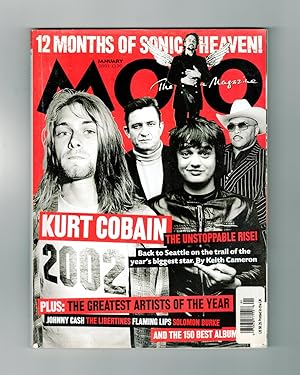 Imagen del vendedor de Mojo Magazine - January, 2003. Kurt Cobain; Johnny Cash; The Libertines; Flaming Lips; Solomon Burke; Bobby Gentry; Ray Charles; Deep Purple; Jeff Buckley; Supergrass; Tom Dowd; Nirvana a la venta por Singularity Rare & Fine