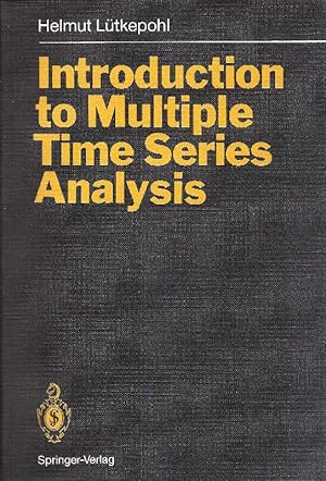 Image du vendeur pour Introduction to multiple time series analysis mis en vente par Antiquariat Lcke, Einzelunternehmung