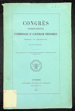 Image du vendeur pour Congrs international d'anthropologie et d'archologie prhistorique (session de Bruxelles) mis en vente par LibrairieLaLettre2