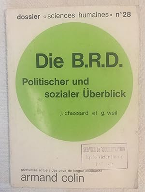 Seller image for Die B.R.D. - Politischer und sozialer berblick for sale by LibrairieLaLettre2