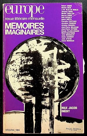 Immagine del venditore per Europe n662-663 juin-juillet 1984. Mmoires imaginaires venduto da LibrairieLaLettre2