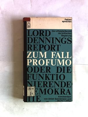 Immagine del venditore per Lord Dennings Report zum Fall Profumo oder Die Funktionierende Demokratie. Kommentar. venduto da Antiquariat Bookfarm