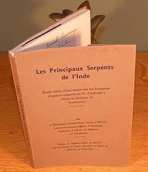 LES PRINCIPAUX SERPENTS DE L’INDE étude suivie d’une notice sur les scorpions (éd. Originale, 194...