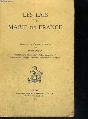 Bild des Verkufers fr LES LAIS DE MARIE FRANCE zum Verkauf von Le-Livre