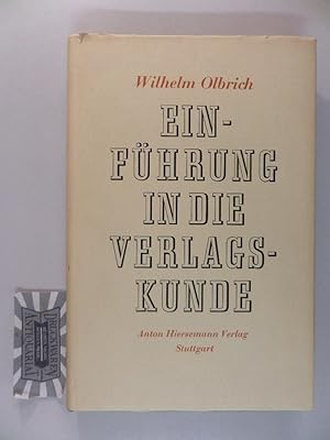 Seller image for Einfhrung in die Verlagskunde. for sale by Druckwaren Antiquariat