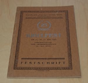 Bild des Verkufers fr 25.Jubelfest am 13., 14., 15 Juni 1925. Festschrift. zum Verkauf von Steeler Antiquariat