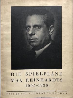 Imagen del vendedor de Die Spielplne Max Reinhardts 1905-1930. a la venta por Antiquariat Lohmann