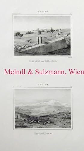 "Akropolis von Baalbeck - Der Antilibanon". Aus: Russegger, Joseph. Reisen in Europa, Asien und A...