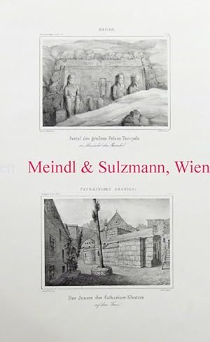 "Portal des grossen Felsen Tempels zu Abusimbil - Das Innere des Cathariner Klosters auf dem Sina...