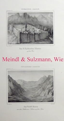 "Das St. Katharina Kloster auf dem Sinai - Das Waddi Mussa mit dem Katharinen Kloster auf dem Sin...