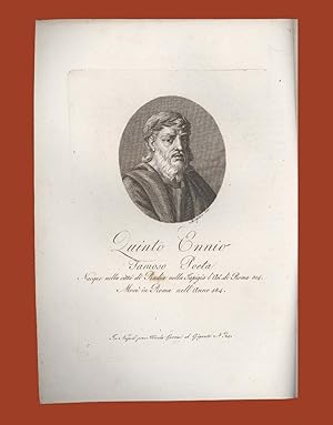 Seller image for Quinto Ennio Famoso Poeta for sale by Studio Bibliografico Imprimatur