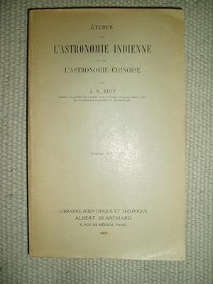 Seller image for Etudes sur l'astronomie indienne et sur l astronomie chinoise for sale by Expatriate Bookshop of Denmark