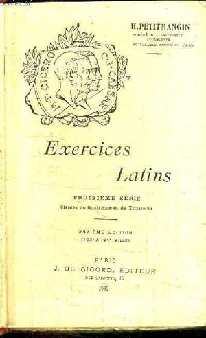 Seller image for EXERCICES LATINS - 3 SERIE -CLASSES DE 4 et 3 - 11 EDITION for sale by Le-Livre