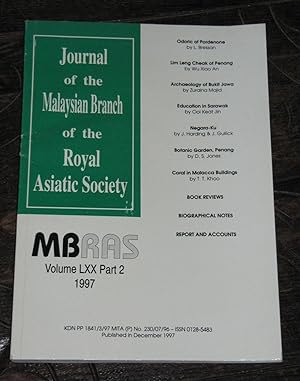 Immagine del venditore per Journal Of The Malaysian Branch Of The Royal Asiatic Society - Volume LXX, Part 2 - 1997 - No. 273 venduto da Makovski Books