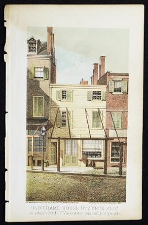 Old Frame House No. 7 Peck Slip in which Mr. D.T. Valentine passed his youth [chromolithograph fr...